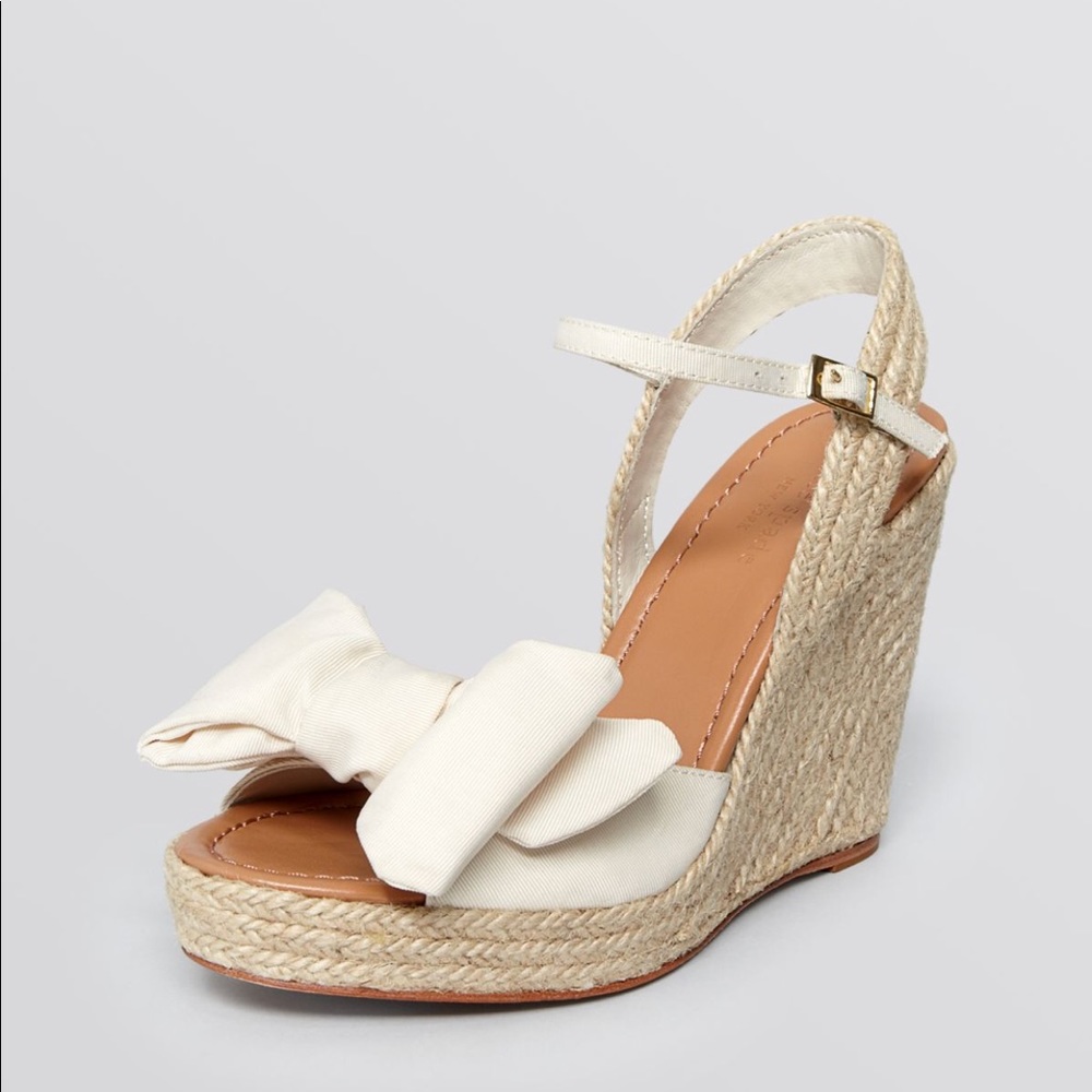 Kate Spade Open Toe Espadrilles Platform Wedges
